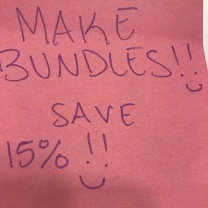 bundles of two or more things from my closet!!!!